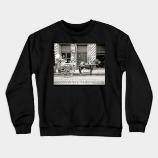 New Orleans Milk Cart, 1910. Vintage Photo Crewneck Sweatshirt